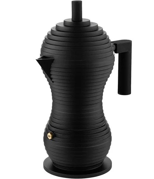 Alessi - Black Pulcina Espresso Coffee Maker 6 Cup