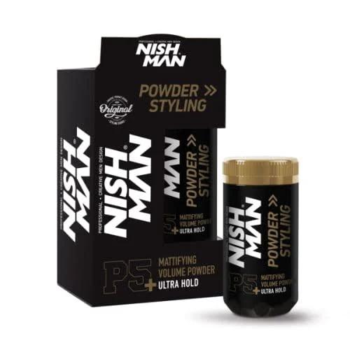 Nishman Hair Styling Series (P5+ Powder Wax Ultra Hold, 20gr)