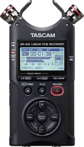 Tascam DR-40X Four Track Digital Audio Recorder