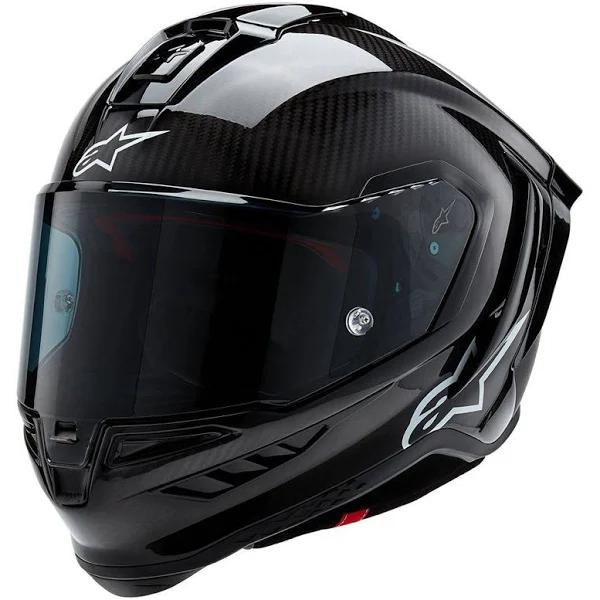 Alpinestars Supertech R10 Motorcycle Helmet (Black Carbon)