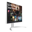 LG MyView 31.5" 4K UHD HDR10 Smart Monitor With WEBOS & 65W USB-C, 32SQ730S-W LCD / Led Monitors