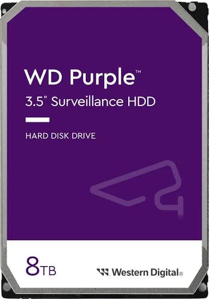 WD Purple WD85PURZ 8TB 256MB Cache 3.5" Surveillance Hard Drive