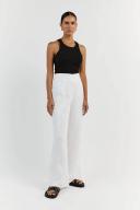 Flick Linen Pants in White Size 16 by DISSH