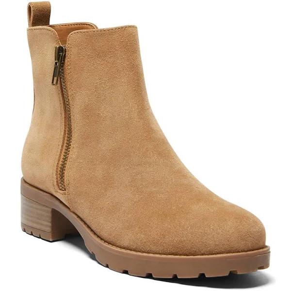 Sandler Indigo Boot in Tan Suede, Size 7 AU