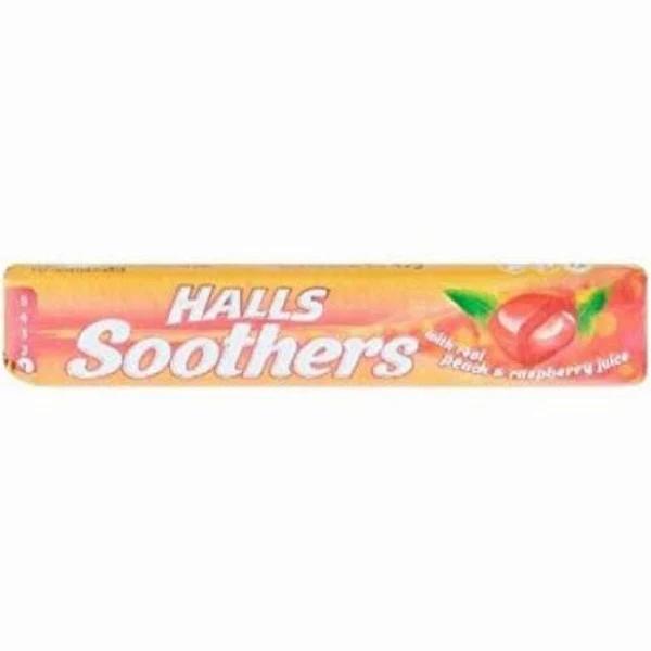 Halls Soothers Peach & Raspberry Pack of 20