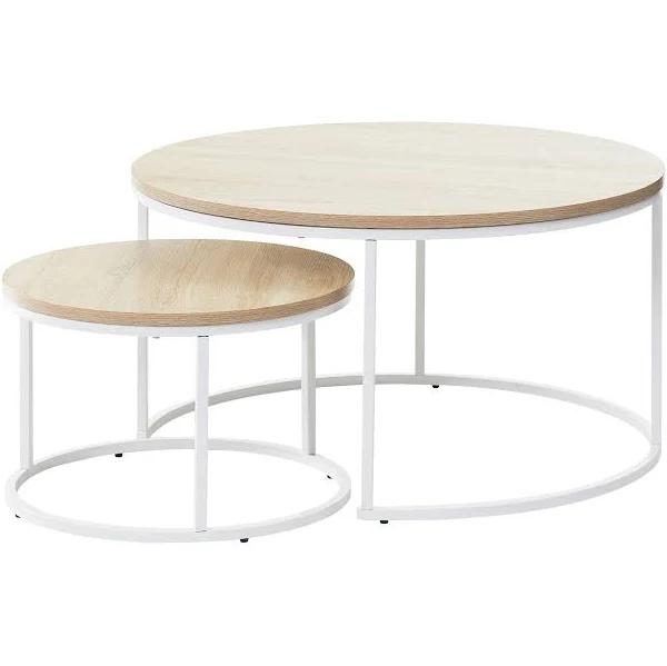 Cooper & Co. Sonoma Nesting Coffee Tables Set of 2 White