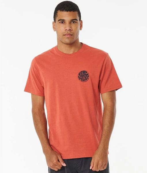 Rip Curl Wetsuit Icon Short Sleeve Tee - Spiced Rum | T Shirts