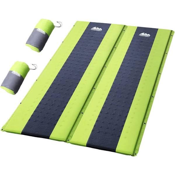 Weisshorn Self Inflating Mattress Camping Sleeping Mat Air Bed Pad Double - Green