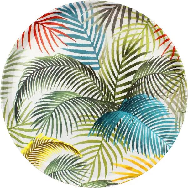 Lemon and Lime Summer Dine Melamine Round Platter 35cm