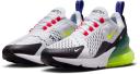 Nike Air Max 270 Womens White Volt Siren Red Shoes - Size 10 - White/volt/light ultramarine/siren Red