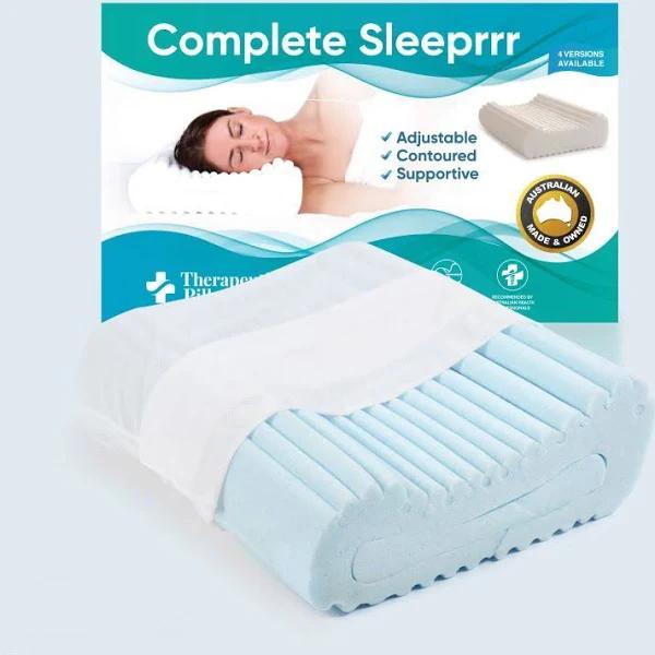 Therapeutic Pillow Complete Sleeprrr Gel Infused Adjustable Memory Foam Pillow - Extra Soft Version