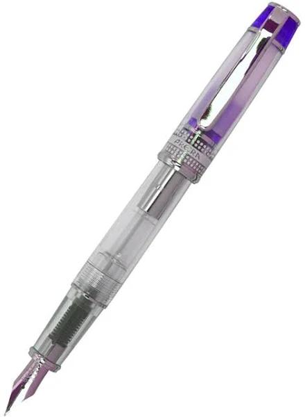 Pilot 637302 FPRN-350R-M-TL Prera Transparent Fountain Pen Blue Barrel Medium Nib