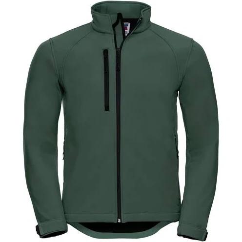 Russell Mens Water Resistant & Windproof Softshell Jacket Bottle Green Mens Jacket