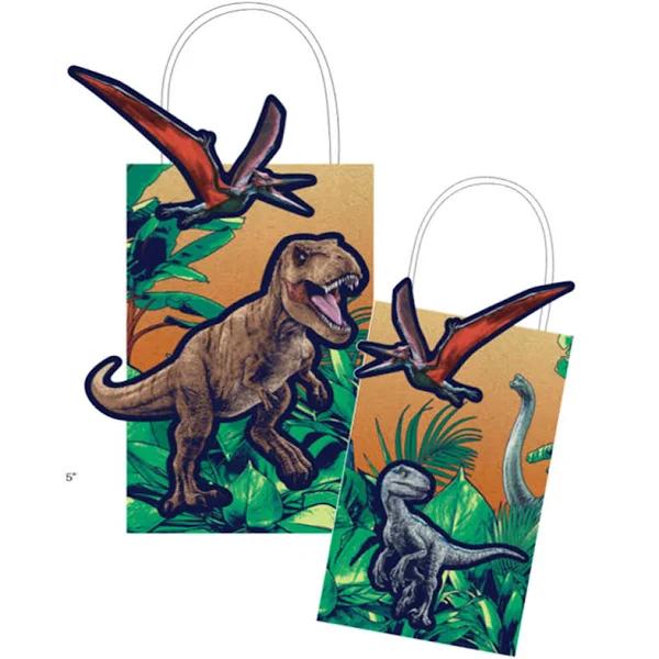 Jurassic Into The Wild Create Your Own Paper Kraft Bags Pack of 8