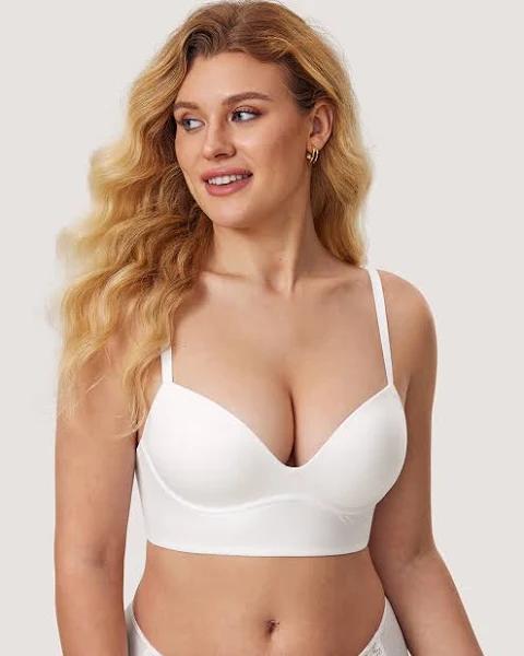 T-Shirt Push Up Bra / White / 18 / C