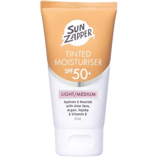 Sun Zapper Tinted Moisturiser SPF 50+ BB Cream Light/Medium 50ml