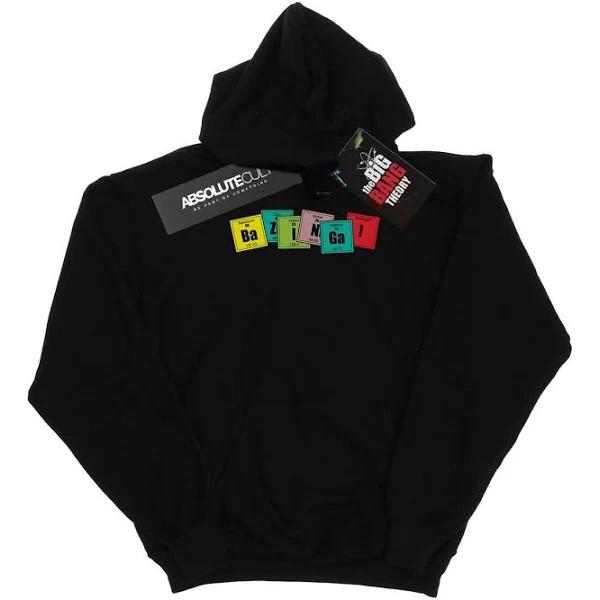 The Big Bang Theory Mens Bazinga Elements Hoodie (Black) (M)