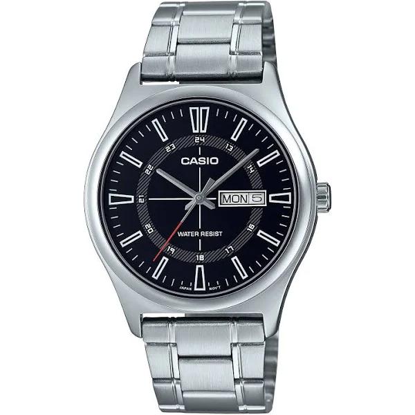 Casio MTPV006D-1C Analogue Watch Silver/Black