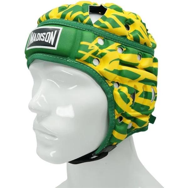 Madison Kalyn Ponga Air Flo Headguard NRL Green/Gold Large