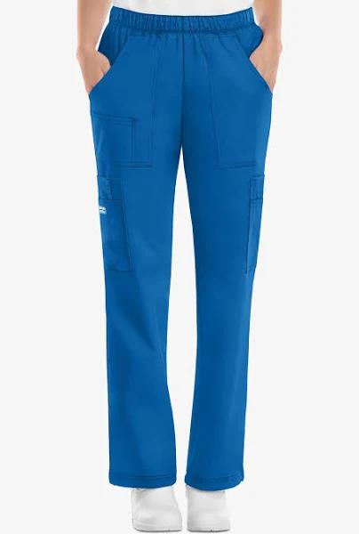 Cherokee Workwear Women's Core Stretch Pull-On Cargo Pants - L - Royal