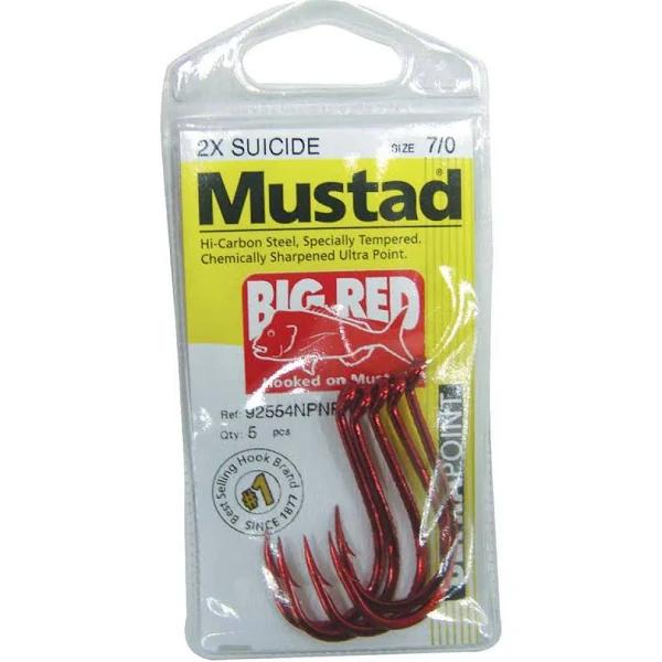 Mustad 92554npnr Big Red Hook