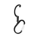 Gear Aid Heroclip Carabiner Clip and Hook (Medium) for Camping, Backpack, and Garage Black & Brown Medium