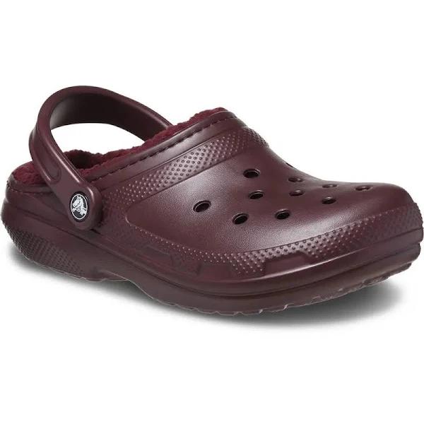 Crocs Unisex Classic Lined Clog - Dark Cherry