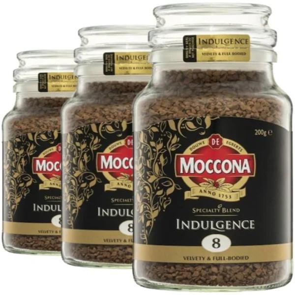 3 x Moccona Freeze Dried Instant Coffee Indulgence 200g