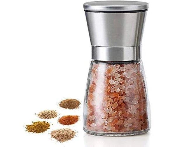 Salt and Pepper Grinder - Premium Stainless Steel Salt and Pepper Mill With Adjustable Coarseness - Salt Grinder and Pepper Shaker Mill (1pcs)