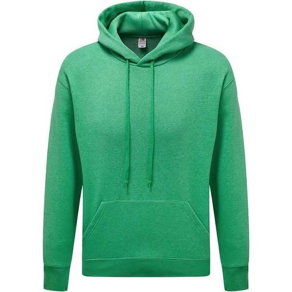 Fruit of The Loom Mens R Hoodie Green Heather XXL