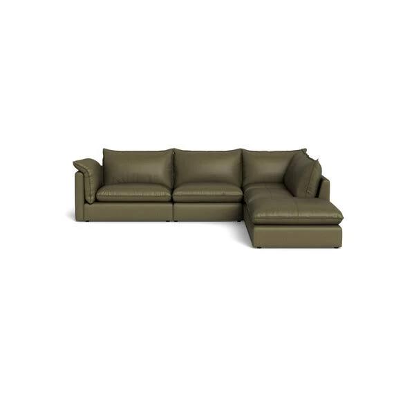 Sorrento Leather Modular Sofa Green by Freedom, 100% Leather SA