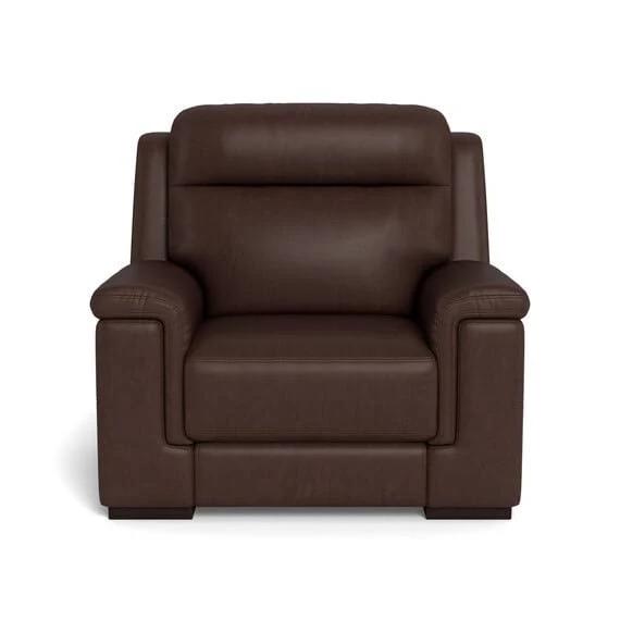 Barret Leather Electric Recliner Armchair Rich Brown by Freedom