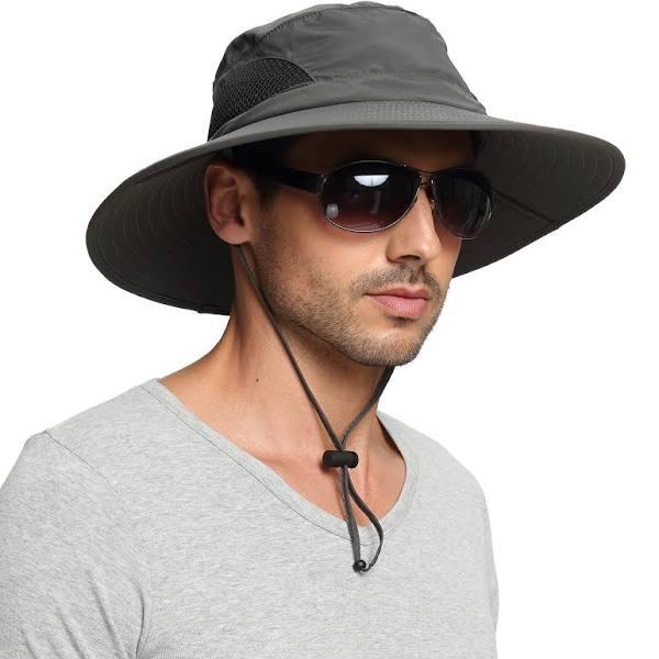 EINSKEY Sun Hat For Men/women, Outdoor Sun Protection Wide Brim Bucket Hat Waterproof Breathable Packable Boonie Hat For Safari Fishing Beach Golf