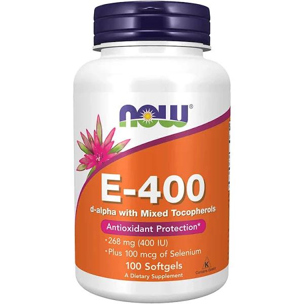 Now Foods Vitamin E-400 100 Softgels