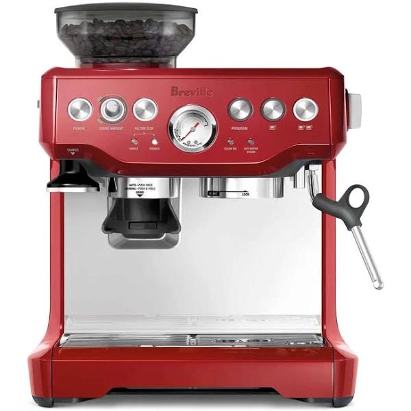 Breville BES870CRN The Barista Express Coffee Machine - Cranberry