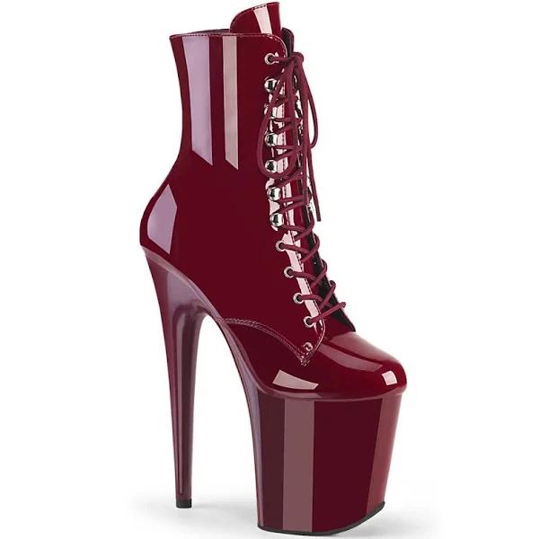 Pleaser FLAMINGO-1020 Burgundy Patent/Burgundy Size 14