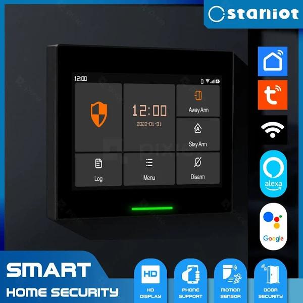 4g Smart Hd-display Wireless Home Security Alarm System Wifi Phone