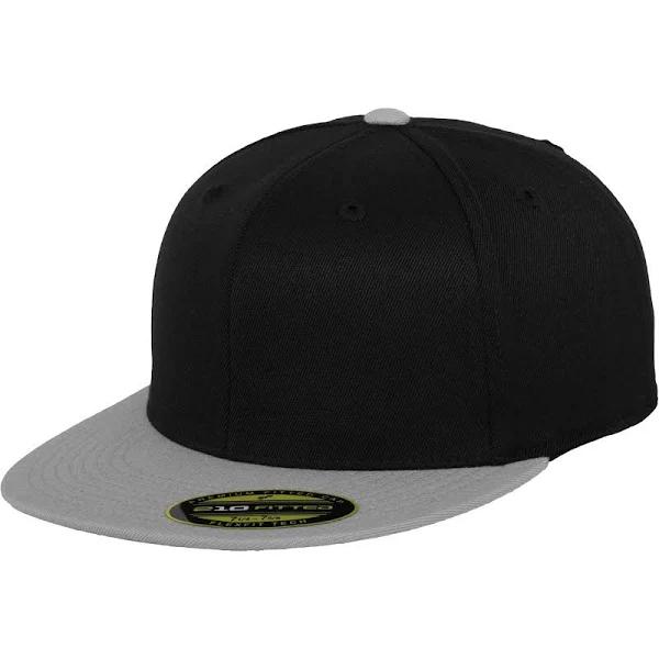 Flexfit by Yupoong Premium 210 Fitted Two Tone Baseball Cap Black/Grey S/M