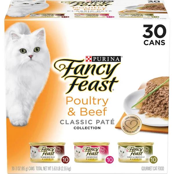 Fancy Feast Poultry and Beef Pate Collection 24 Pack