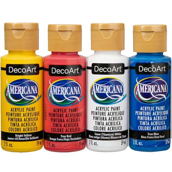 DecoArt - Americana Acrylics Value Pack 4/Pkg - Primary