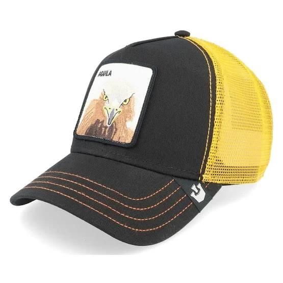 Goorin Bros. - Black Trucker Cap - Hatstore Exclusive x Soar On Black/Yellow Trucker @ Hatstore