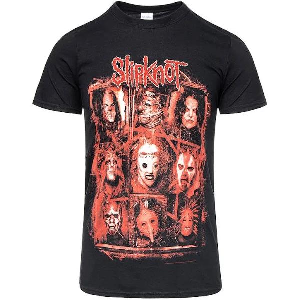 Slipknot T Shirt - Unisex Black Rusty Face Tee - Metal Band Merch