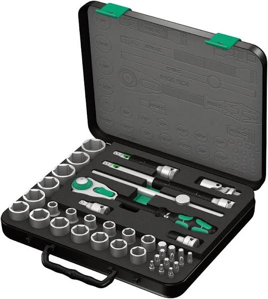 Wera Zyklop 8100 SC 4 1/2-Inch SAE Ratchet Set, 38-Piece