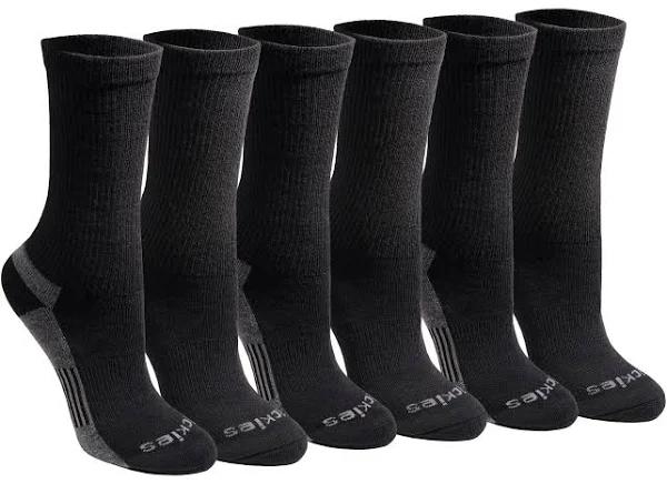 Dickies Women's Dritech Advanced Moisture Wicking Crew Sock (6/12 Packs)