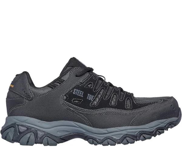 Men's Skechers Work Relaxed Fit Crankton Steel Toe Shoe | Garage