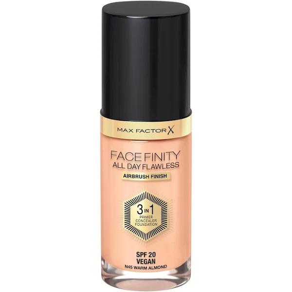 Max Factor Facefinity All Day Flawless 3 in 1 Foundation SPF 20, No. 45 Warm almond | Makeup