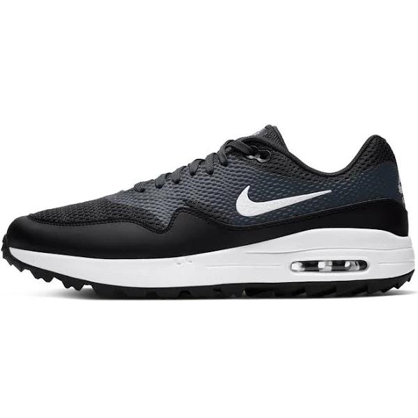 Nike Men's Air Max 1 G Spikeless Golf Shoes Size 14, Black/White