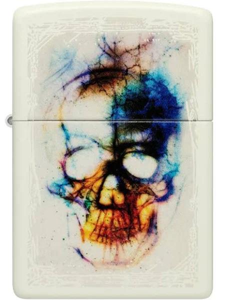 Zippo Skull Print Glow in The Dark Lighter