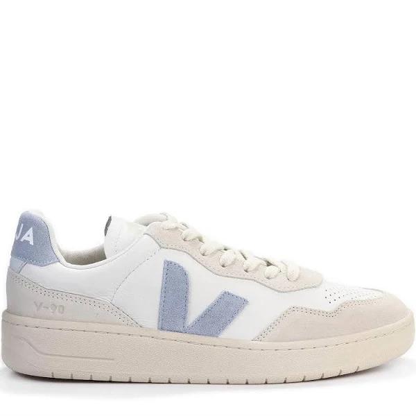 Veja White & Gray V-90 Sneakers