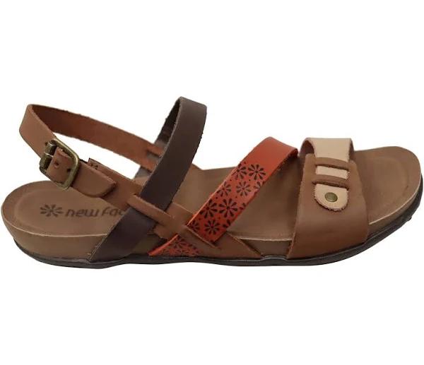 New Face Pina Womens Comfortable Leather Sandals Made in Brazil